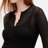 Pulover Sheer Rib Henley Pulover Sheer Rib Henley