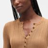 Pulover Sheer Rib Henley Pulover Sheer Rib Henley