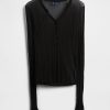 Pulover Sheer Rib Henley Pulover Sheer Rib Henley