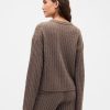Pulover supradimensionat din tricot cu cablu CashSoft Pulover supradimensionat din tricot cu cablu CashSoft