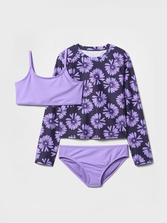 Rash Guard pentru copii înot în trei piese