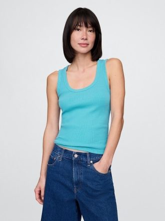 Rib Scoop Tank Top