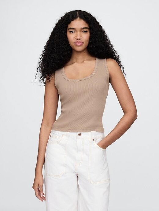Rib Scoop Tank Top Rib Scoop Tank Top