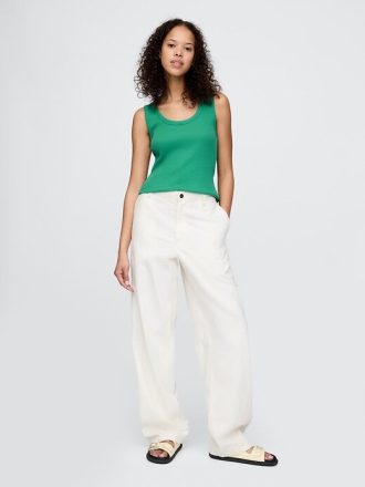 Rib Scoop Tank Top