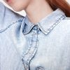 Rochie cămașă din denim drapată GapStudio