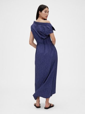 Rochie cămașă maxi din poplin GapStudio