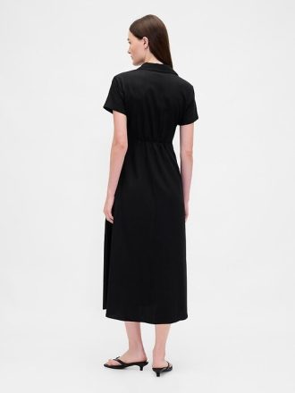 Rochie cămașă midi din amestec de in