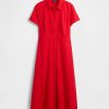 Rochie cămașă midi din amestec de in Rochie cămașă midi din amestec de in