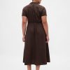Rochie cămașă midi din amestec de in Rochie cămașă midi din amestec de in