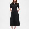 Rochie cămașă midi din poplin Rochie cămașă midi din poplin