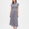 Rochie cămașă midi din poplin Rochie cămașă midi din poplin