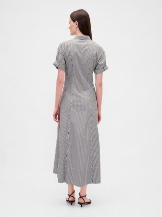 Rochie cămașă midi din poplin