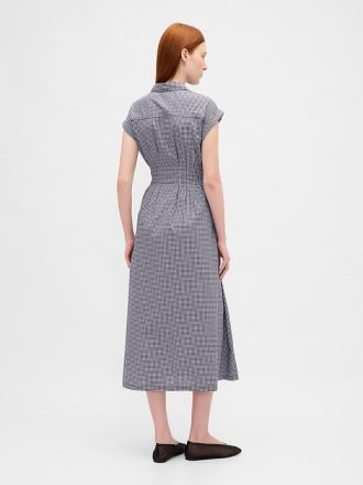 Rochie cămașă midi din poplin