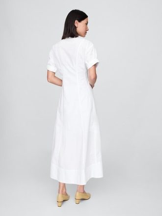 Rochie cămașă midi din poplin Rochie cămașă midi din poplin