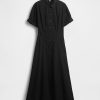 Rochie cămașă midi din poplin Rochie cămașă midi din poplin