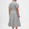 Rochie cămașă midi din poplin Rochie cămașă midi din poplin