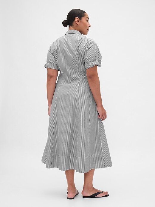 Rochie cămașă midi din poplin Rochie cămașă midi din poplin