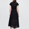 Rochie cămașă midi transparentă Rochie cămașă midi transparentă