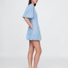 Rochie cămașă mini denim Bubble Rochie cămașă mini denim Bubble