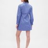 Rochie cămașă mini din popelin din bumbac organic