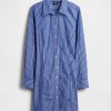 Rochie cămașă mini din popelin din bumbac organic