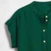 Rochie cămașă mini din tifon de bumbac