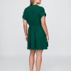 Rochie cămașă mini din tifon de bumbac