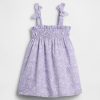Rochie cu bretele cu fundă fumet pentru bebeluși și copii mici Rochie cu bretele cu fundă fumet pentru bebeluși și copii mici