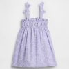 Rochie cu bretele cu fundă fumet pentru bebeluși și copii mici Rochie cu bretele cu fundă fumet pentru bebeluși și copii mici