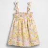 Rochie cu bretele din tifon de bumbac pentru bebeluși și copii mici