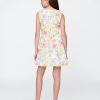 Rochie cu flori din in-bumbac pentru copii Rochie cu flori din in-bumbac pentru copii