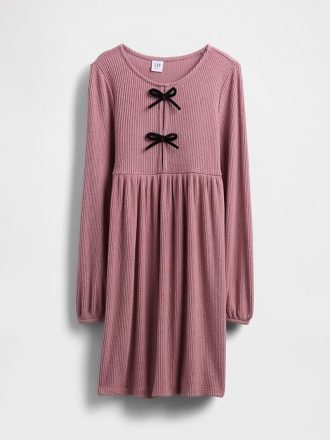 Rochie cu fundă în față pentru copii Softspun