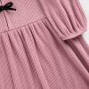 Rochie cu fundă în față pentru copii Softspun Rochie cu fundă în față pentru copii Softspun