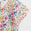 Rochie cu smock floral pentru copii
