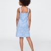Rochie de blugi cu flori pentru copii