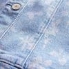 Rochie de blugi cu flori pentru copii