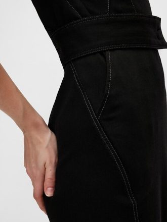 Rochie din denim cu cusături GapStudio