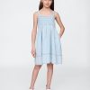Rochie din denim smocked pentru copii