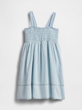 Rochie din denim smocked pentru copii