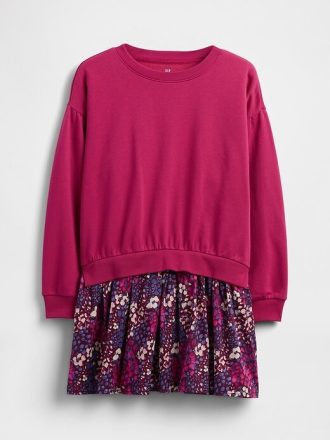 Rochie hanorac plisată VintageSoft pentru copii