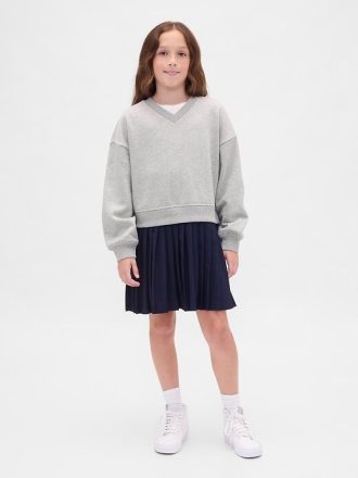 Rochie hanorac plisată VintageSoft pentru copii Rochie hanorac plisată VintageSoft pentru copii