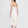 Rochie maxi brodata din amestec de in