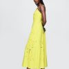 Rochie maxi brodata din amestec de in Rochie maxi brodata din amestec de in