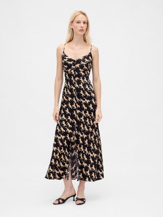 Rochie maxi cami cu nasturi in fata Rochie maxi cami cu nasturi in fata