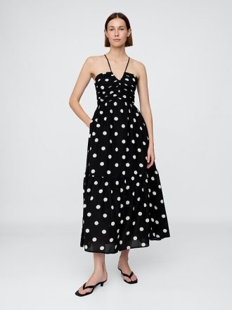 Rochie maxi cu corset încrețit
