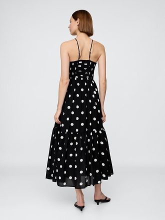 Rochie maxi cu corset încrețit