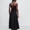 Rochie maxi cu corset încrețit din amestec de in Rochie maxi cu corset încrețit din amestec de in