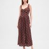 Rochie maxi cu cusaturi, cu talie scazuta Rochie maxi cu cusaturi, cu talie scazuta