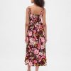 Rochie maxi cu cusaturi, cu talie scazuta Rochie maxi cu cusaturi, cu talie scazuta