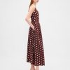 Rochie maxi cu cusaturi, cu talie scazuta Rochie maxi cu cusaturi, cu talie scazuta